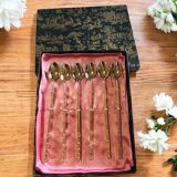 Box with gold-plated Mazagran spoons