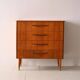 Nordic chest of drawers with wooden handles