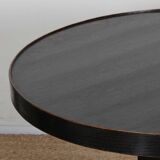 Round high wooden table, early 20th century craftsmanship.