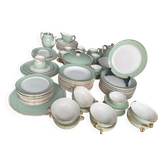 Villeroy & Boch table service in celadon green and ivory - 102 pieces