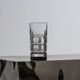 Whiskey decanter and set of 4 crystal glasses, 1970s