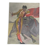 Peinture régionaliste tableau huile sur toile