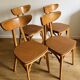 4 chaises « Banane » estampillées Luterma