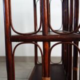 Vintage bamboo and rattan shelf