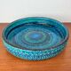 Large Mid-Century Modern Rimini Blu Pottery Bowl by Aldo Londi for Bitossi, Italy, 1960s