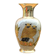 Vintage enamelled brass vase with owl decoration – handcrafted