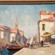 Swedish Oil on  panel - "Venice II" by Knut Norman - Vintage- 51 × 43 cm