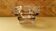 Old vintage transparent & smoked crystal ashtray