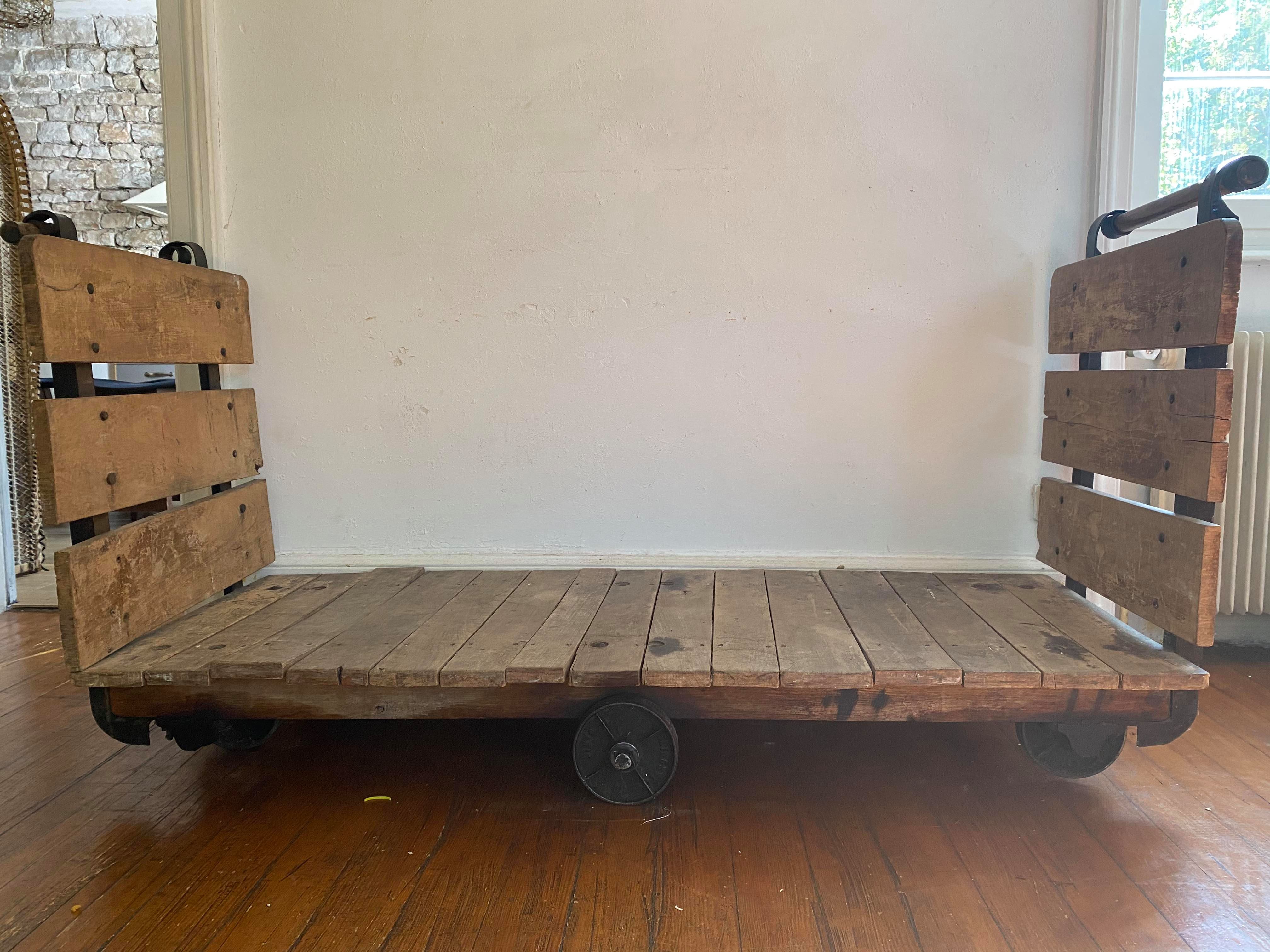 Industrial transport trolley