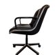Charles Pollock Knoll Office Chair - Black Leather (Signed Model)