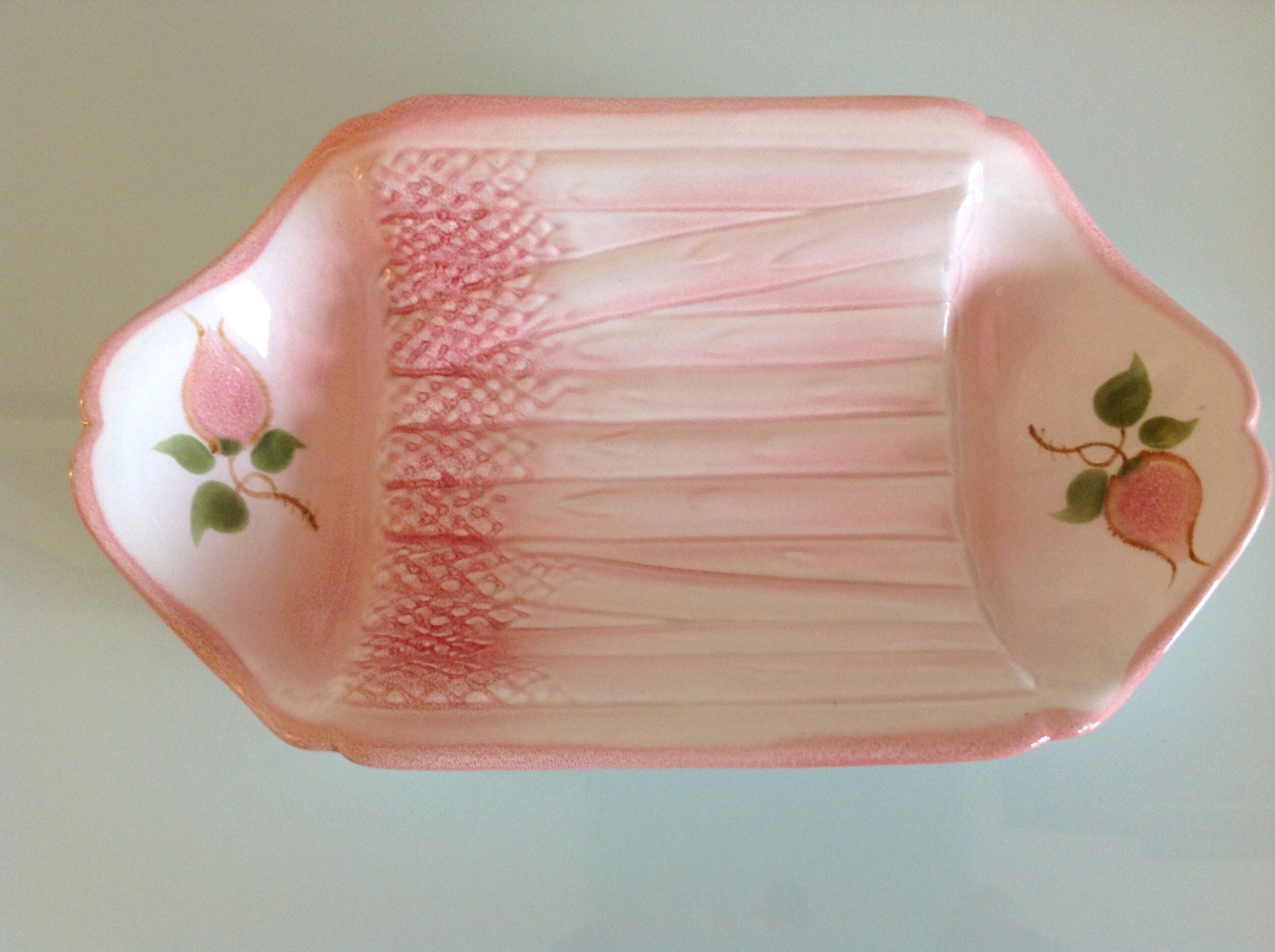 Asparagus service in salins pink dabbling 70/80