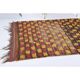 Vintage Turkish Hand-Knotted Wool Cotton Yellow Kilim Runner Rug 136x307