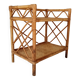 Bamboo and rattan shelf side table by Audoux and Minnet 1950s