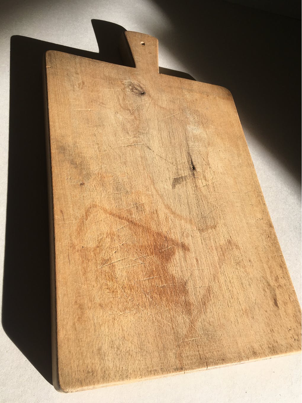 Vintage beech wood cutting board