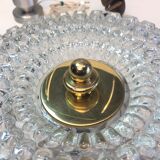 Limburg glass & brass ceiling light by Helena Tynell