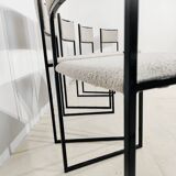 Ensemble de 6 chaises de salle à manger Willy style Rizzo