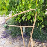 Rattan rocking horse