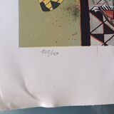 Jean-Pierre ALAUX Signed and numbered lithograph surrealism eroticism