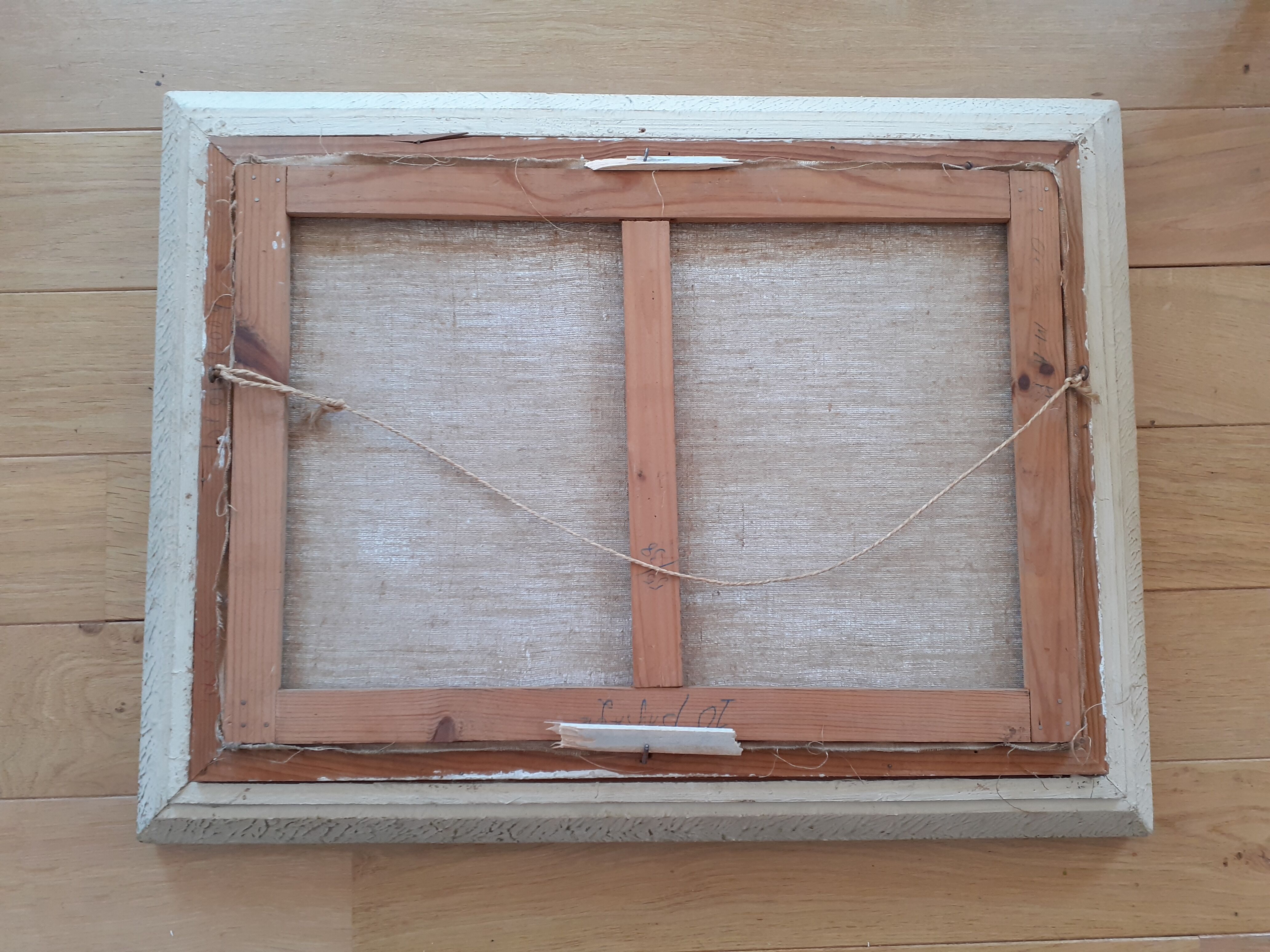 Vintage still life painting with daisies