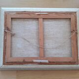 Vintage still life painting with daisies