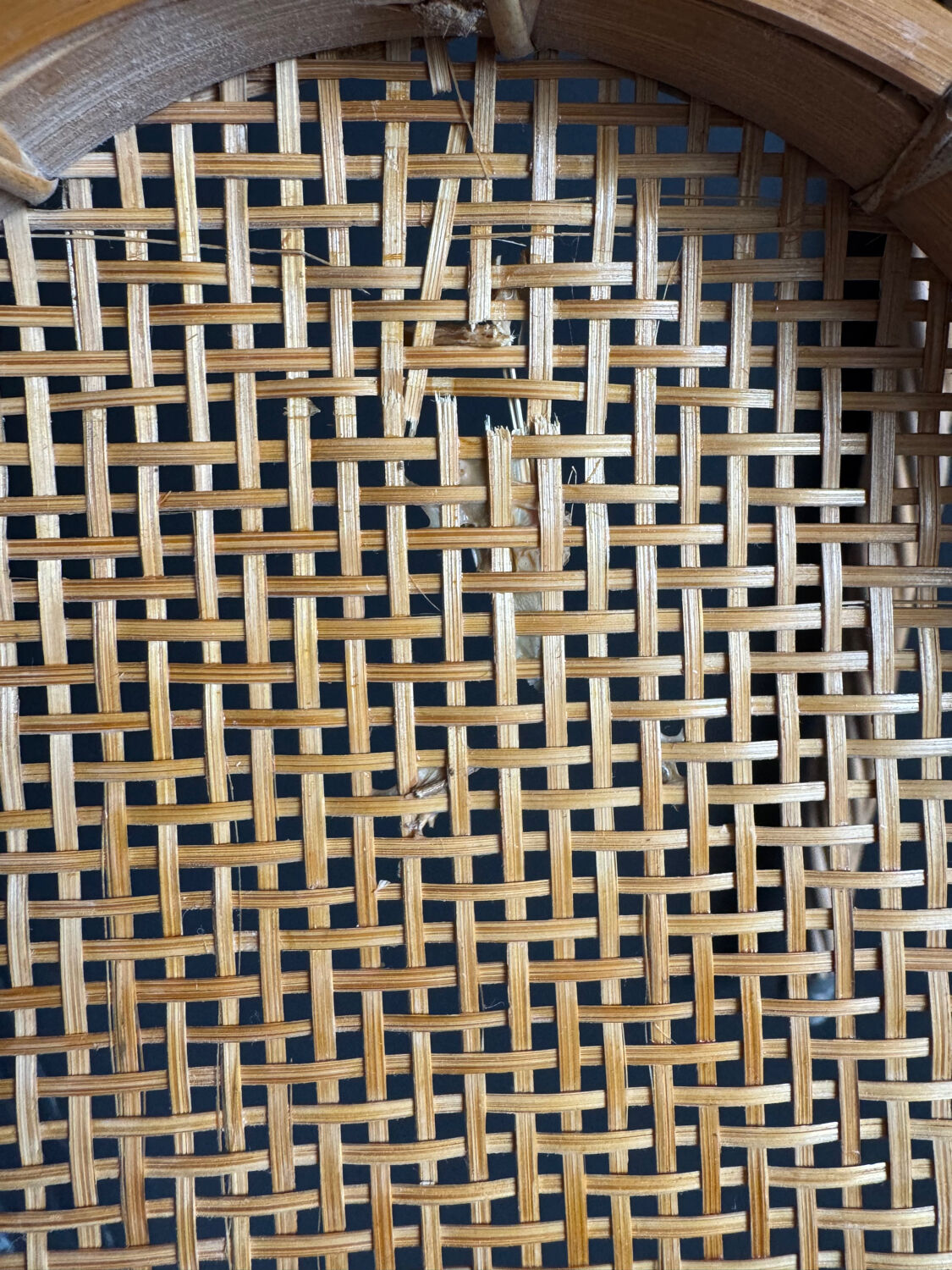 Antique rattan and wicker carpet beaters