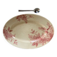Large oval gien dish, pink lilac model