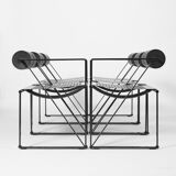 Tesi table & six Seconda 602 chairs by Mario Botta, edit by Alias