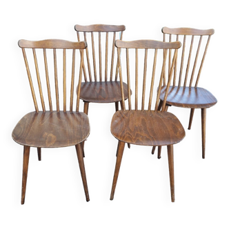 Set of 4 Baumann chairs, Menuet model