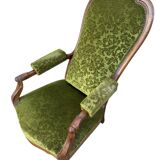 19's voltaire rack and pinion armchair