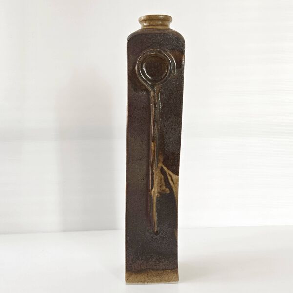 Vase vintage en grès 1970