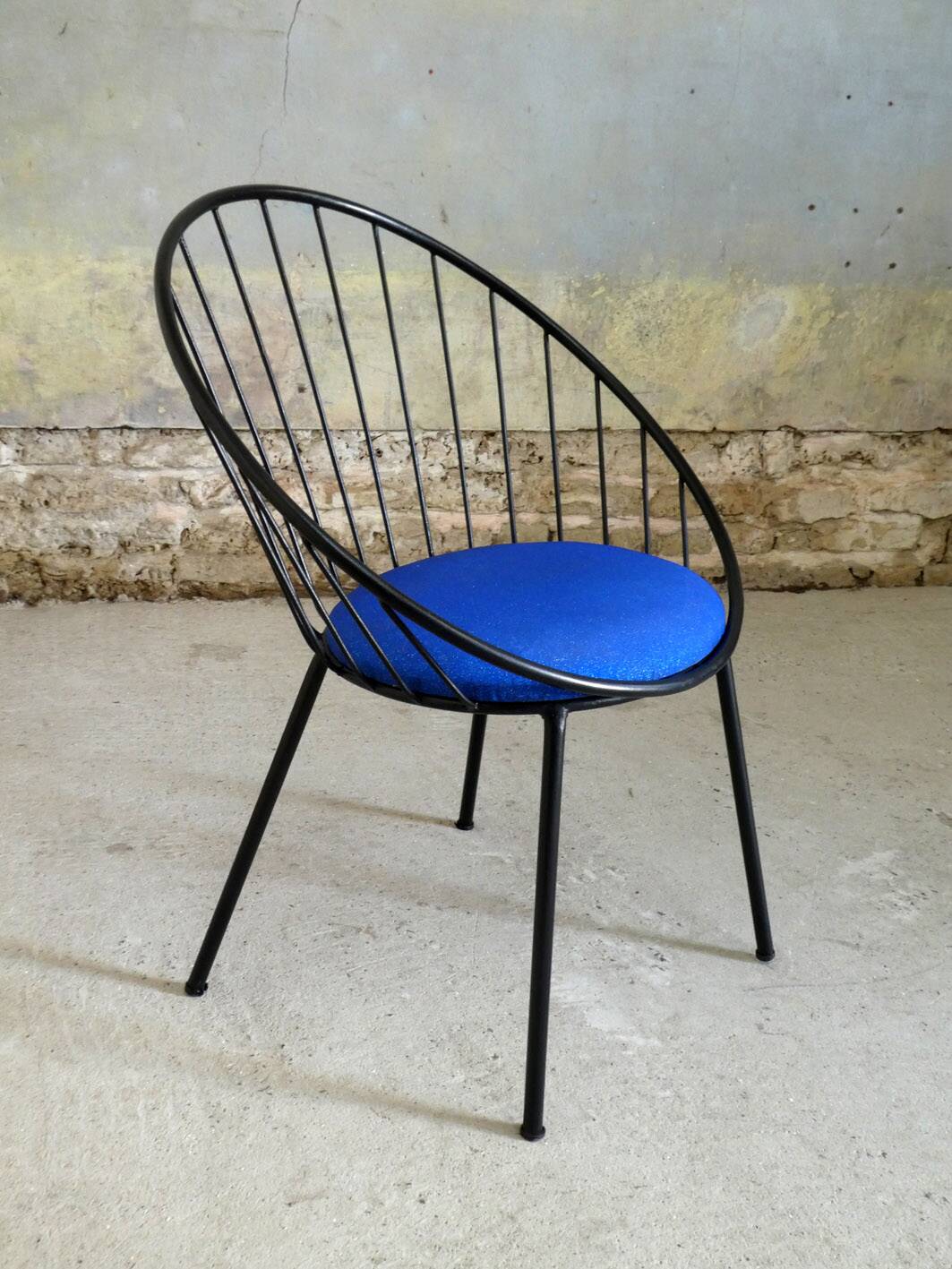 Set de 4 fauteuils corbeille des années 1950