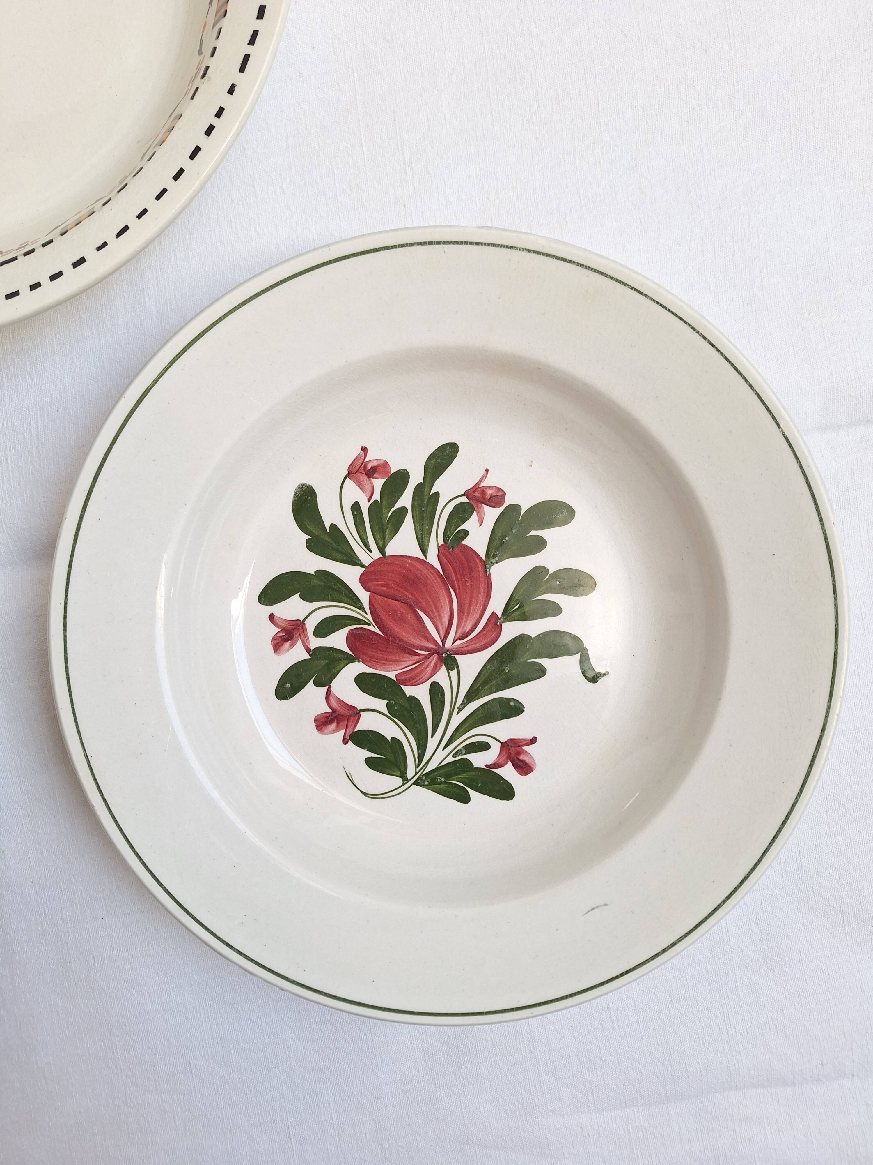 Shallow dish Gien, Moulin des Loups, K&G Luneville