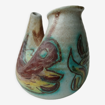 Accolay vase decorated with fish