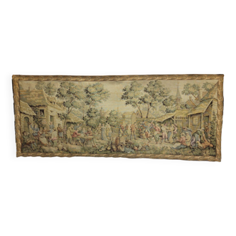 Ancienne Tapisserie Murale Française JP Jules Pansu Panneaux Gobelins 200 X 80cm