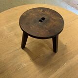 Wabi sabi oak stool
