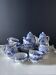 Vintage Japanese tea service porcelain blue & white 28 pieces — Nihon
