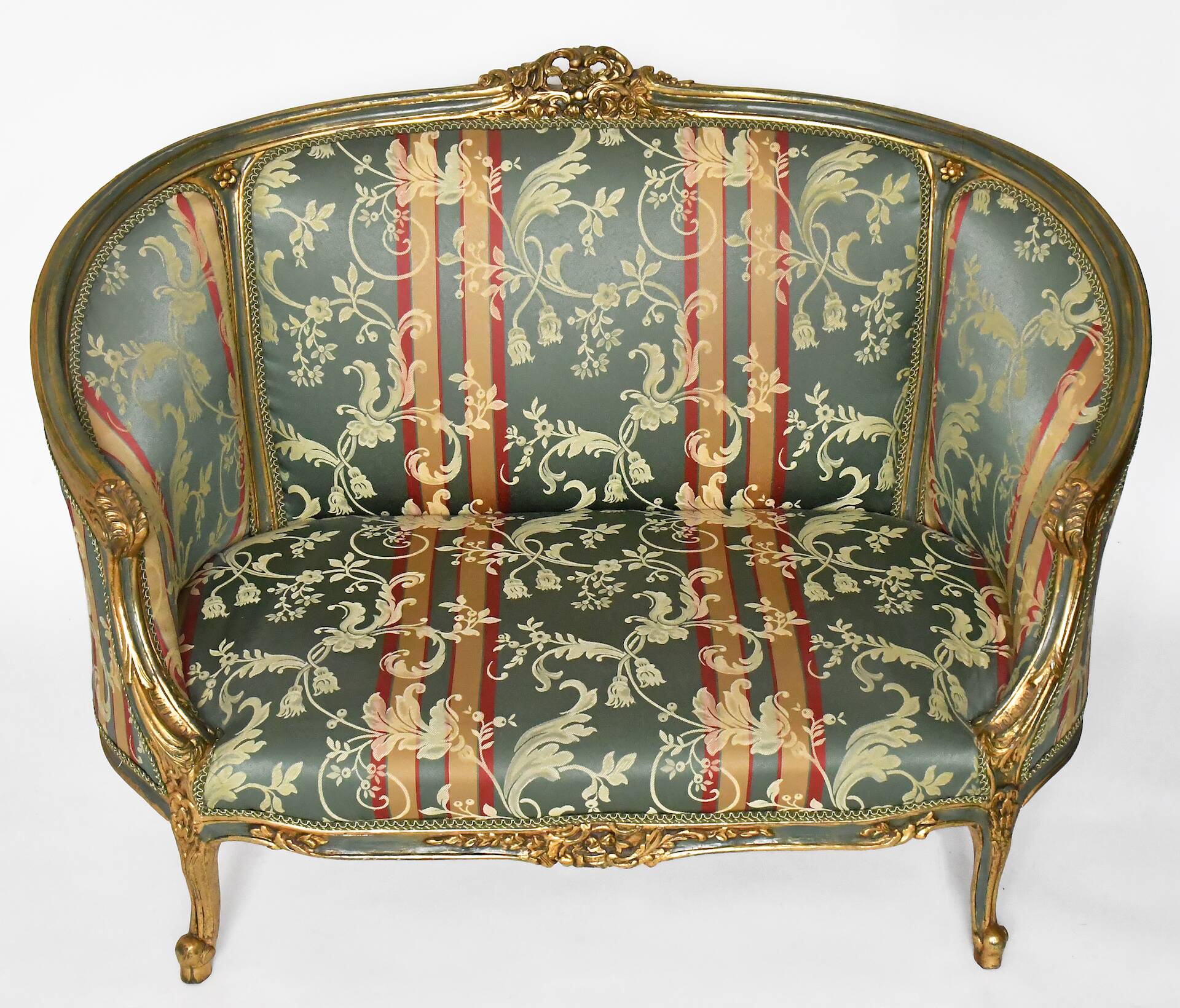 Louis XV style basket sofa