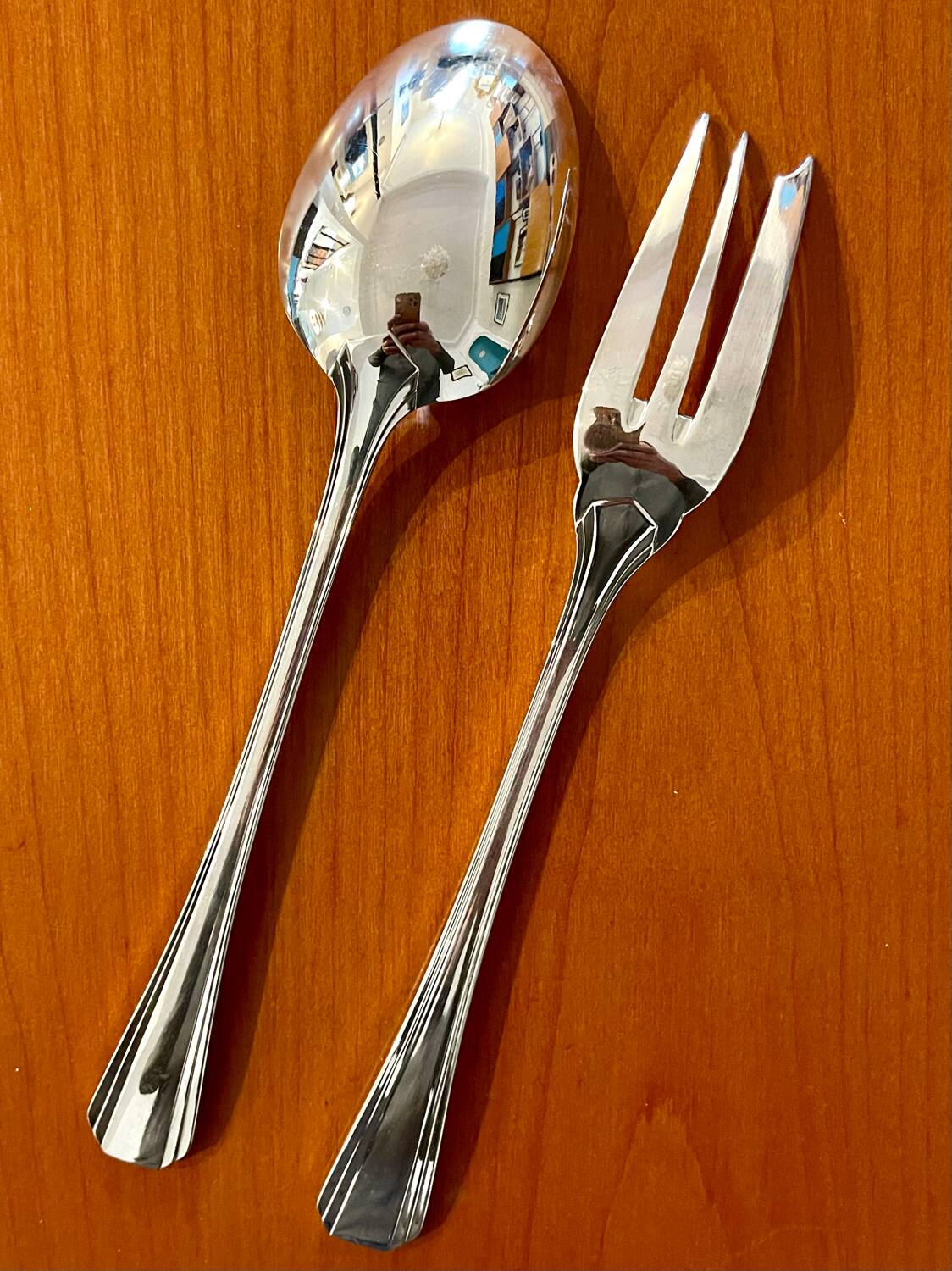 Christofle boréal, 2 serving cutlery very good condition