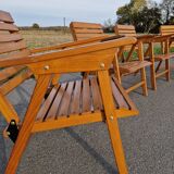 Set of 4 vintage folding armchairs