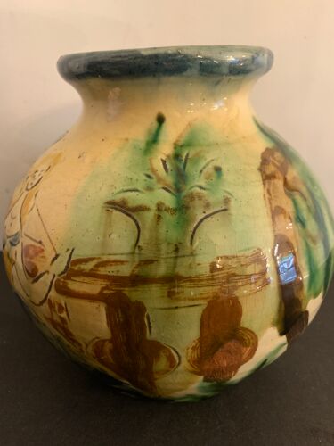 Puigdemont ceramic vase, serenade on the balcony, 1950