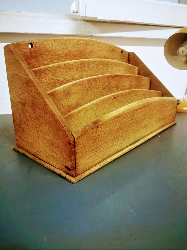 Wooden mail sorter