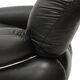 Italian Pair Of Okay Armchairs by Adriano Piazzesi with Black Leather and Steel