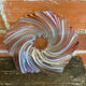 Vintage Art Nouveau Moulded Glass Cup Old Wave