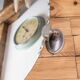 Adjustable oval beveled mirror