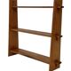 Vintage wooden wall shelve rack bookshelf in pinewood minimalist design