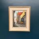 Original Swedish Oil on Panel - "Alley" by Knut Norman - Signed - Vintage and Framed - 59 × 46 cm (23.2" × 18.1")