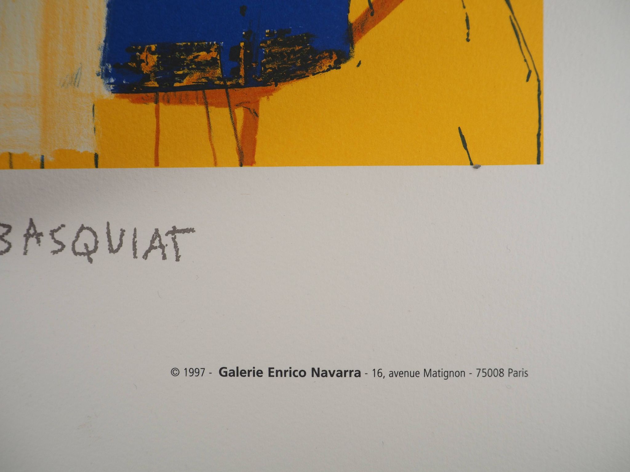 Jean-Michel Basquiat: Welcome Sign, signed lithograph