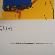 Jean-Michel Basquiat: Welcome Sign, signed lithograph