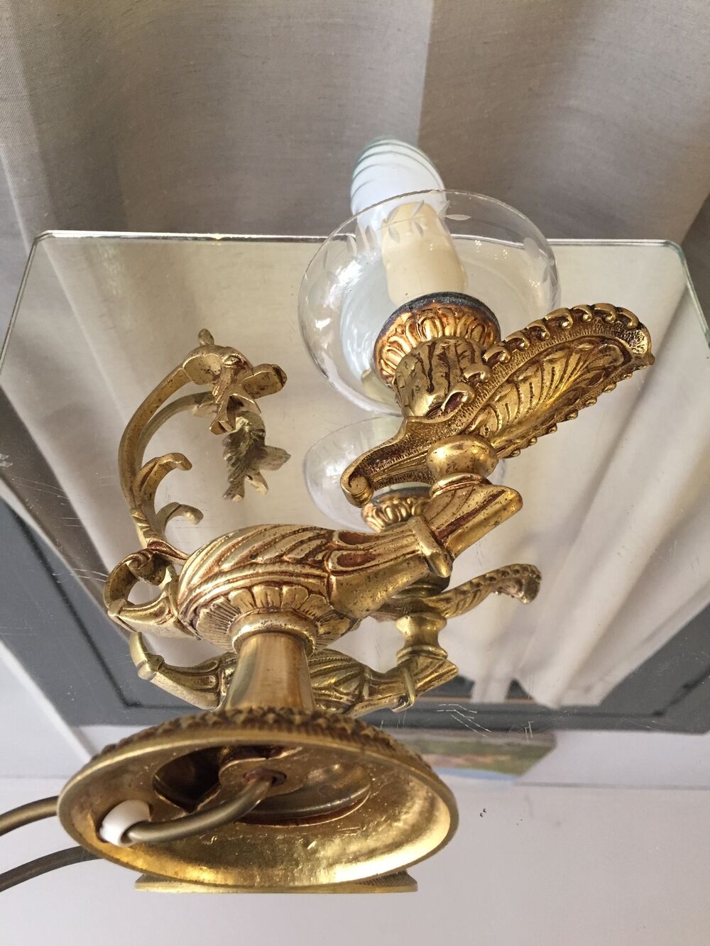 Bronze table lamp shape dragon head oil lamp