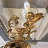 Bronze table lamp shape dragon head oil lamp